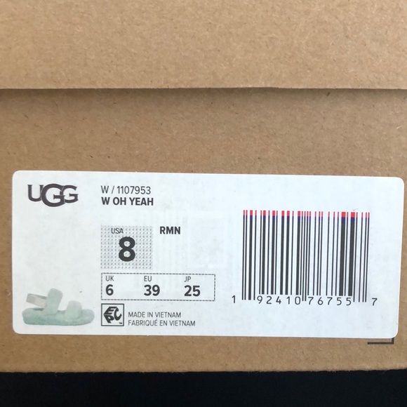 Ugg Oh Yeah Slides in retro mint color Size 8 - Picture 6 of 8